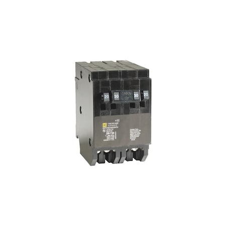 Square D Combination Circuit Breaker, HOM Series, 25A, 2 Pole, 120/240V AC, 10kA SQ569536